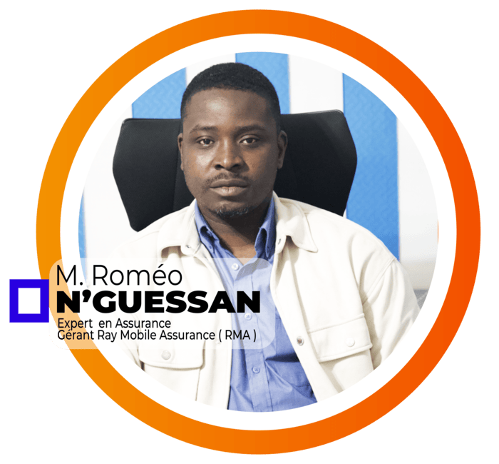 Roméo N'Guessan, expert en assurance, gérant de Ray Mobile Assurance
